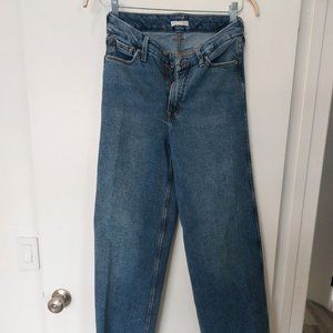 Good American skater wide leg loose fit jeans size 4